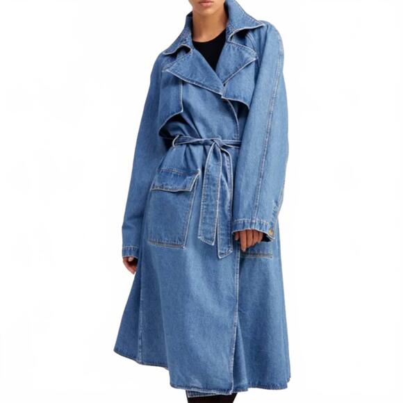 SPRWMN Jackets & Blazers - NEW SPRWMN japanese denim trench coat in coco